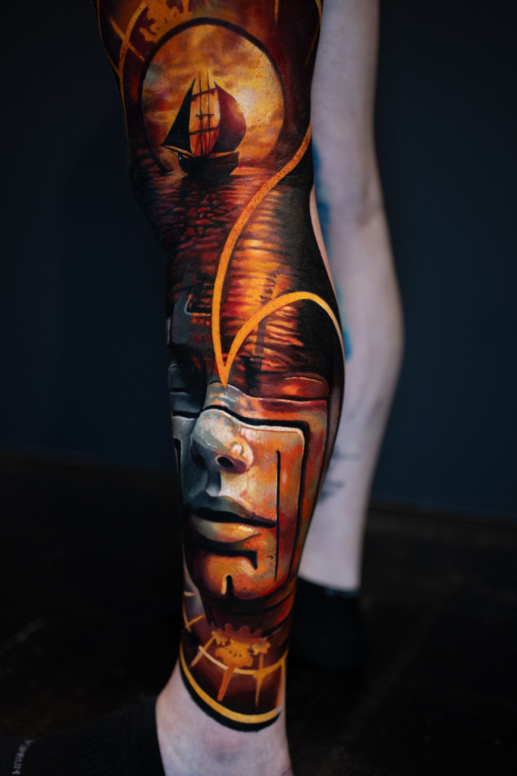 Rich Harris x Waler Montero — nautical scene detail