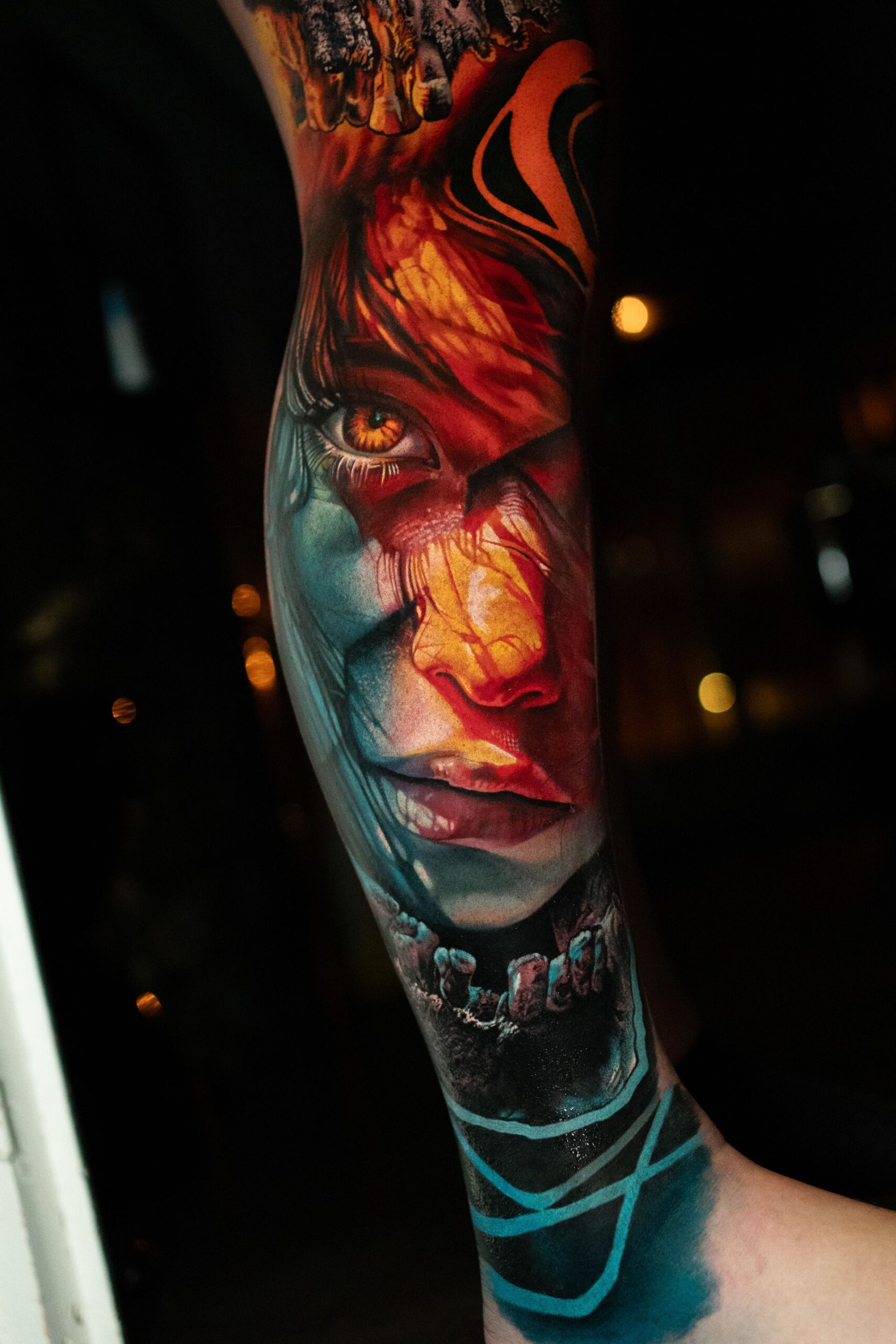 Rich Harris — fire and lava portrait